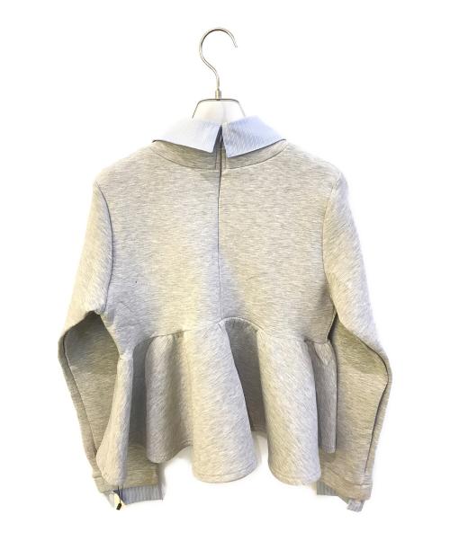 Olu.（オルドット）Olu. (オルドット) ダンボールペプラムスウェット　OL26JAA16 グレー サイズ:Fの古着・服飾アイテム