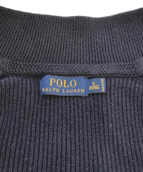POLO RALPH LAUREN（ポロ・ラルフローレン）POLO RALPH LAUREN (ポロ・ラルフローレン) ドライバーズニット ネイビー サイズ:Ｓの古着・服飾アイテム