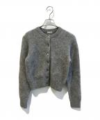 STEVEN ALANスティーブンアラン）の古着「モヘヤ混ショートカーディガン　8228-105-0167」｜グレー