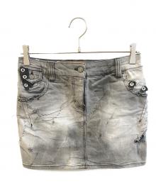 GALLIANO（ガリアーノ）の古着「ミニスカート」｜ブラック