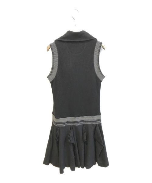 Vivienne Westwood RED LABEL（ヴィヴィアンウエストウッドレッドレーベル）Vivienne Westwood RED LABEL (ヴィヴィアンウエストウッドレッドレーベル) 変形ノースリーブワンピース　16-03-562003 ブラック サイズ:2の古着・服飾アイテム