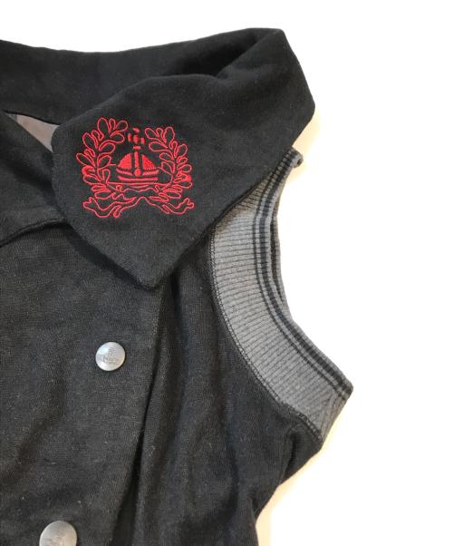 Vivienne Westwood RED LABEL（ヴィヴィアンウエストウッドレッドレーベル）Vivienne Westwood RED LABEL (ヴィヴィアンウエストウッドレッドレーベル) 変形ノースリーブワンピース　16-03-562003 ブラック サイズ:2の古着・服飾アイテム