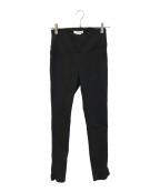 UNMINOUアンミヌ）の古着「ヘムフリルスキニー EG01606」｜ブラック