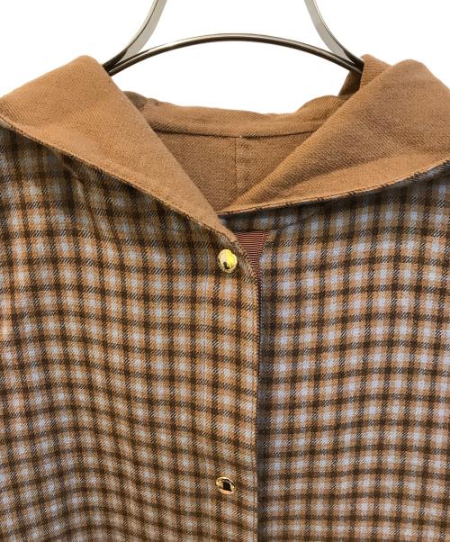 MACKINTOSH PHILOSOPHY（マッキントッシュ フィロソフィー）MACKINTOSH PHILOSOPHY (マッキントッシュ フィロソフィー) リバーシブルフーデッドコート H5B01-831-40 ブラウン サイズ:SIZE 38の古着・服飾アイテム