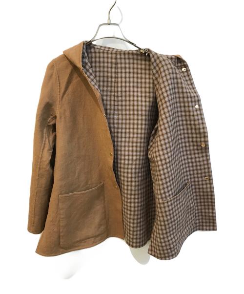 MACKINTOSH PHILOSOPHY（マッキントッシュ フィロソフィー）MACKINTOSH PHILOSOPHY (マッキントッシュ フィロソフィー) リバーシブルフーデッドコート H5B01-831-40 ブラウン サイズ:SIZE 38の古着・服飾アイテム