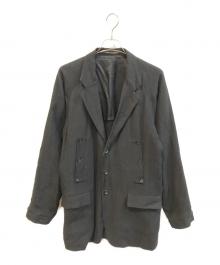 Yohji Yamamoto pour homme（ヨウジヤマモト プールオム）の古着「GABARDINE I-LAPEL BUTTON 5PK JKT　HS-J48-308」｜ブラック