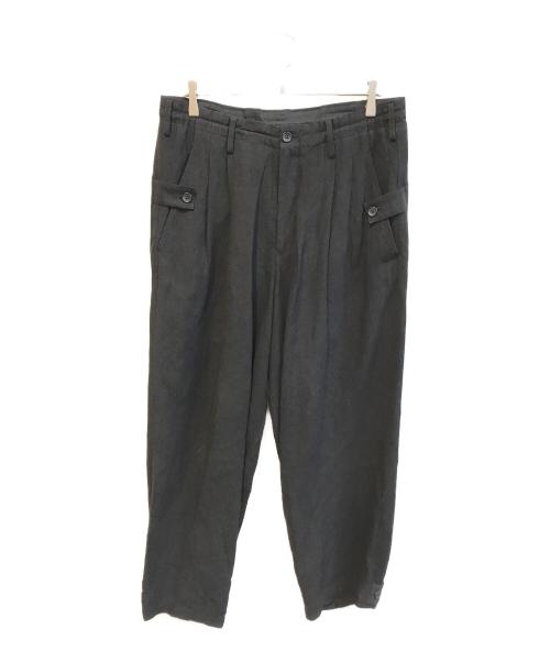 Yohji Yamamoto pour homme（ヨウジヤマモト プールオム）Yohji Yamamoto pour homme (ヨウジヤマモト プールオム) Tab Pants　HS-P65-308 ブラック サイズ:2の古着・服飾アイテム