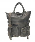 DOLCE & GABBANAドルチェ＆ガッバーナ）の古着「レザーバッグ」｜ブラック