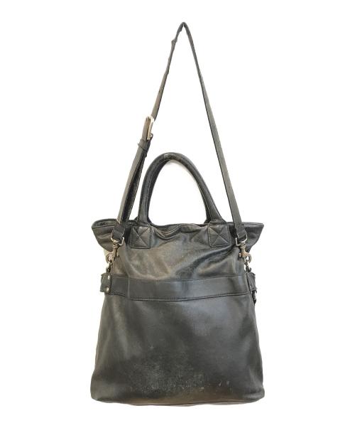 DOLCE & GABBANA（ドルチェ＆ガッバーナ）DOLCE & GABBANA (ドルチェ＆ガッバーナ) レザーバッグ ブラックの古着・服飾アイテム