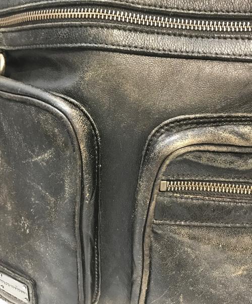 DOLCE & GABBANA（ドルチェ＆ガッバーナ）DOLCE & GABBANA (ドルチェ＆ガッバーナ) レザーバッグ ブラックの古着・服飾アイテム
