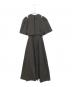 CLANE (クラネ) SLASH SHOULDER ONEPIECE　16112-5142 ブラック：7000円
