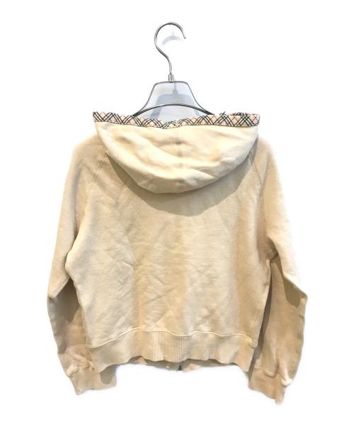 BURBERRY BLUE LABEL（バーバリー ブルー レーベル）BURBERRY BLUE LABEL (バーバリー ブルー レーベル) リバーシブルジップパーカー　FAF25-772 ベージュ サイズ:Mの古着・服飾アイテム