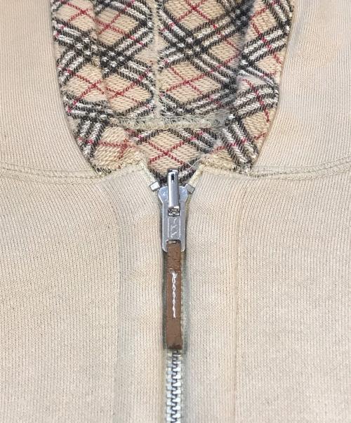 BURBERRY BLUE LABEL（バーバリー ブルー レーベル）BURBERRY BLUE LABEL (バーバリー ブルー レーベル) リバーシブルジップパーカー　FAF25-772 ベージュ サイズ:Mの古着・服飾アイテム