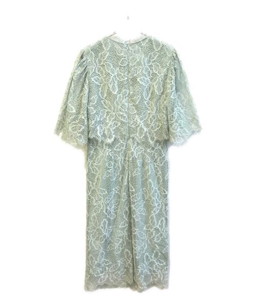 troisiemechaco（トロワズィエムチャコ）troisiemeCHACO (トロワズィエムチャコ) ハイネックボレロワンピース グリーン サイズ:38の古着・服飾アイテム