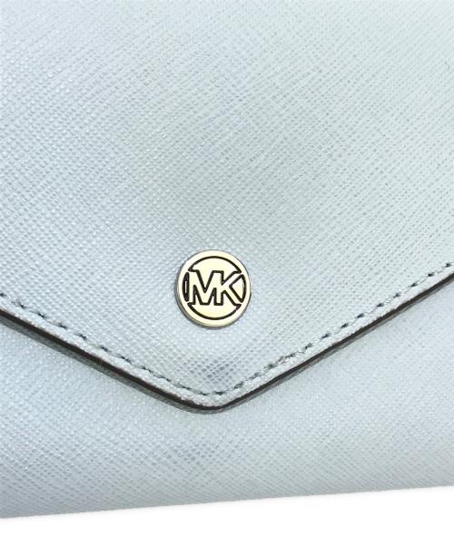 MICHAEL KORS（マイケル・コース）MICHAEL KORS (マイケル・コース) エンベロープコンチネンタルウォレット　35F3STVE7L ブルーの古着・服飾アイテム
