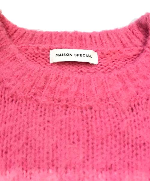 MAISON SPECIAL（メゾンスペシャル）MAISON SPECIAL (メゾンスペシャル) カラーモヘアメランジニットプルオーバー　21222365101 ピンク サイズ:FREEの古着・服飾アイテム