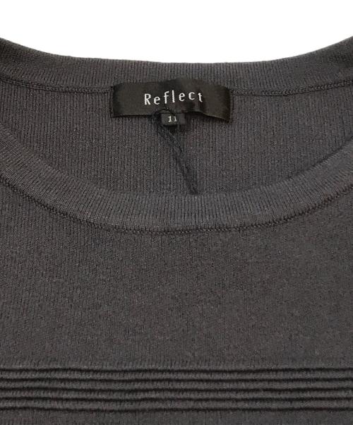 ReFLEcT（リフレクト）Reflect (リフレクト) ニット×タフタドッキングワンピース　101-53070 グレー サイズ:11 未使用品の古着・服飾アイテム