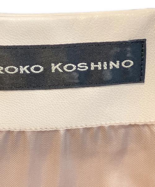 HIROKO KOSHINO（ヒロコ コシノ）HIROKO KOSHINO (ヒロコ コシノ) ジョイントパーツデザインベスト　RHJLW-05630 ベージュ サイズ:38の古着・服飾アイテム