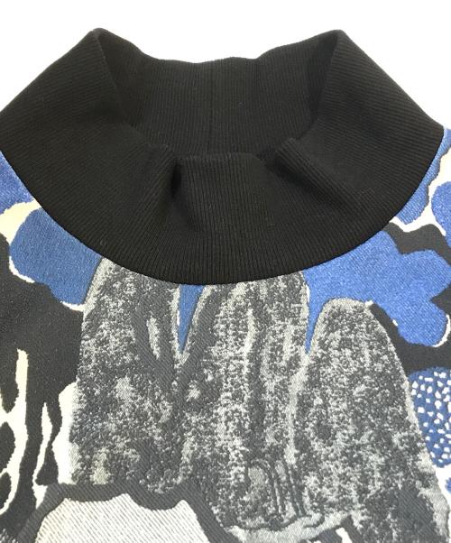 HIROKO KOSHINO（ヒロコ コシノ）HIROKO KOSHINO (ヒロコ コシノ) アートプリントジャージーワンピース　RHPAD-04690 ベージュ サイズ:38の古着・服飾アイテム