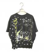 TRUNK HIROKO KOSHINOトランク ヒロコ コシノ）の古着「イラストプリントカットソーブラウス　RSKIB-04360」｜ブラック