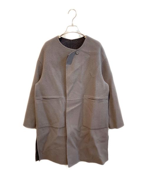 HUMAN WOMAN（ヒューマンウーマン）HUMAN WOMAN (ヒューマンウーマン) リバーコート　077-4251100 ブラウン サイズ:Mの古着・服飾アイテム