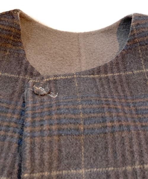 HUMAN WOMAN（ヒューマンウーマン）HUMAN WOMAN (ヒューマンウーマン) リバーコート　077-4251100 ブラウン サイズ:Mの古着・服飾アイテム