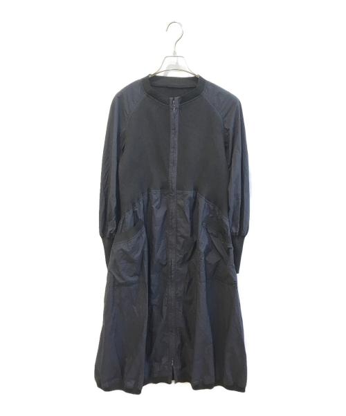 TRUNK HIROKO KOSHINO（トランク ヒロコ コシノ）TRUNK HIROKO KOSHINO (トランク ヒロコ コシノ) ギャザーデザインワンピース　RSELB-02660 ブラック サイズ:38の古着・服飾アイテム