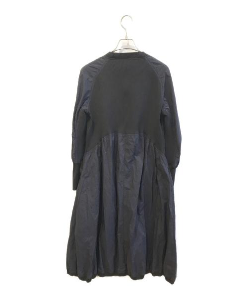 TRUNK HIROKO KOSHINO（トランク ヒロコ コシノ）TRUNK HIROKO KOSHINO (トランク ヒロコ コシノ) ギャザーデザインワンピース　RSELB-02660 ブラック サイズ:38の古着・服飾アイテム