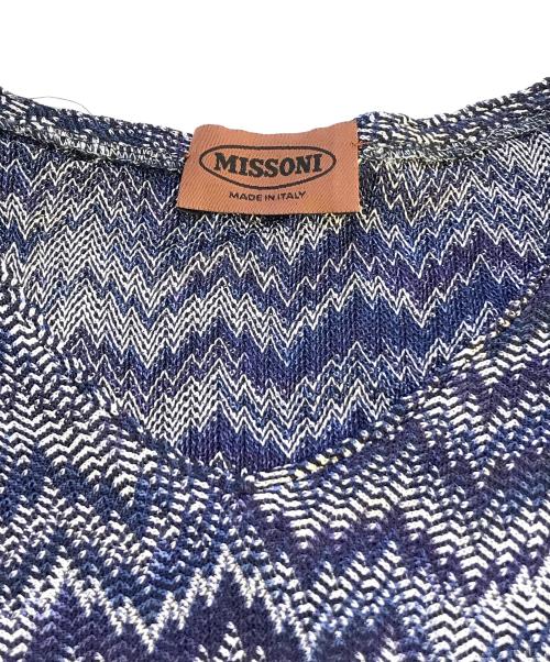 missoni（ミッソーニ）missoni (ミッソーニ) ニット ネイビー サイズ:54の古着・服飾アイテム