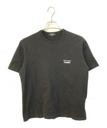 COMME des GARCONS HOMME（コムデギャルソン オム）の古着「ロゴプリントTシャツ　HO-T101」｜ブラック