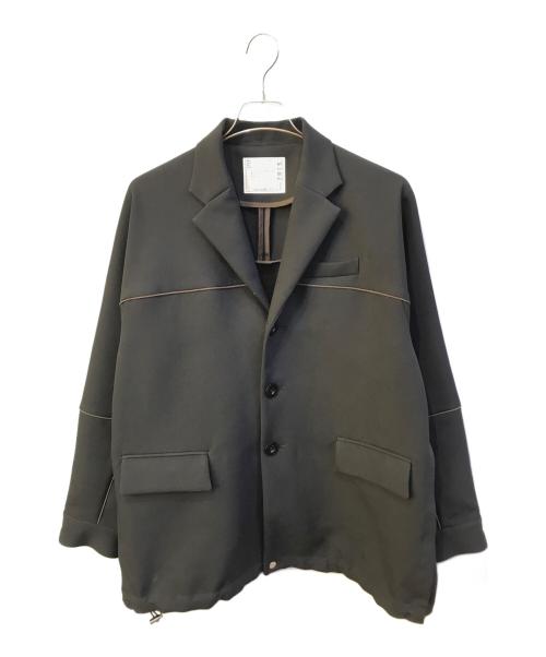sacai（サカイ）sacai (サカイ) Technical Jersey Jacket ブラック サイズ:1の古着・服飾アイテム