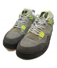 NIKE（ナイキ）の古着「AIR JORDAN 4 RETRO SE '95 NEON」｜グレー