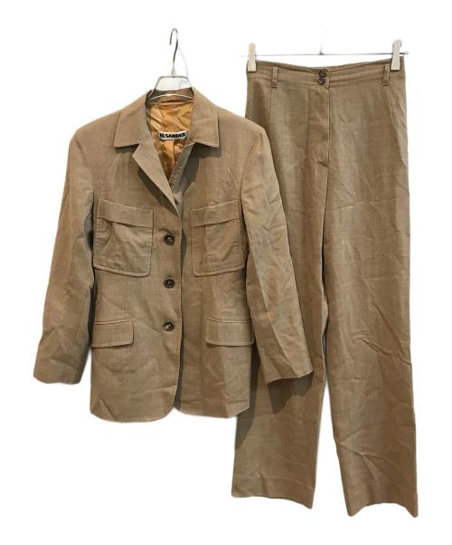 JIL SANDER（ジルサンダー）JIL SANDER (ジルサンダー) 90ｓリネンセットアップスーツ ベージュ サイズ:36の古着・服飾アイテム
