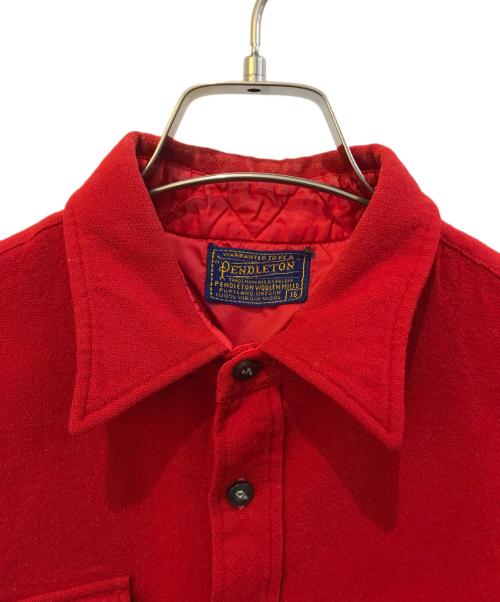 PENDLETON（ペンドルトン）PENDLETON (ペンドルトン) ウールシャツ レッド サイズ:16の古着・服飾アイテム