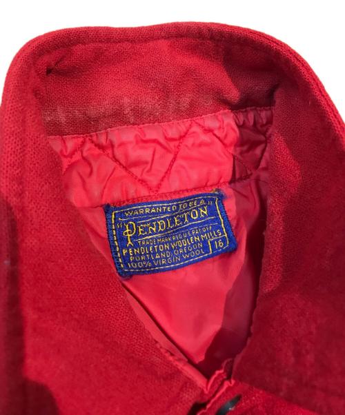 PENDLETON（ペンドルトン）PENDLETON (ペンドルトン) ウールシャツ レッド サイズ:16の古着・服飾アイテム