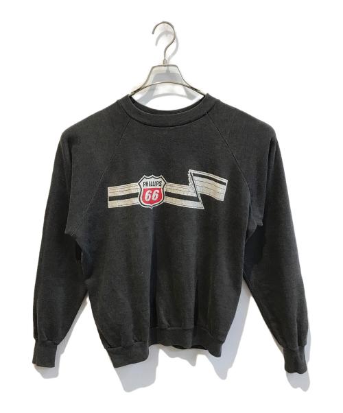 Healthknit（ヘルスニット）Healthknit (ヘルスニット) プリントスウェット グレー サイズ:XLの古着・服飾アイテム