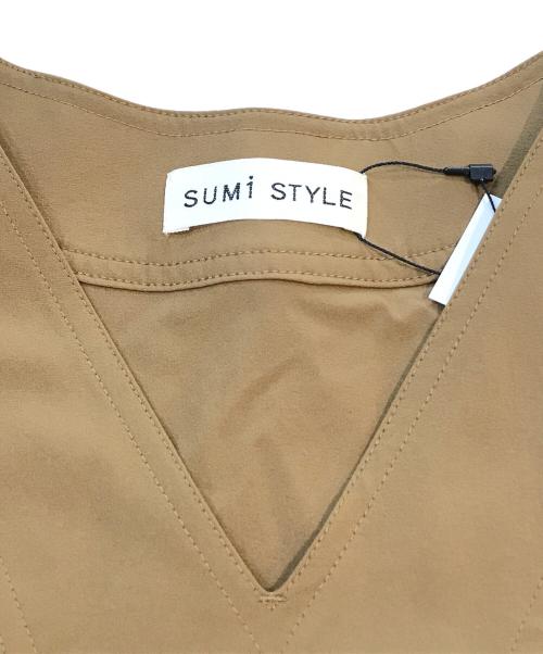 SUMI STYLE（スミ スタイル）sumi style (スミ スタイル) イージーケア前後ワンピース　EAS1051409A0001 ベージュ サイズ:F 未使用品の古着・服飾アイテム