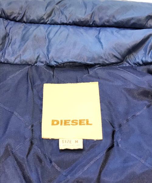DIESEL（ディーゼル）DIESEL (ディーゼル) ダウンベスト ブルー サイズ:Mの古着・服飾アイテム