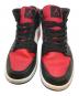 中古・古着 NIKE (ナイキ) AIR JORDAN1 MID　554724-079 レッド×ブラック サイズ:26.5cm：7000円