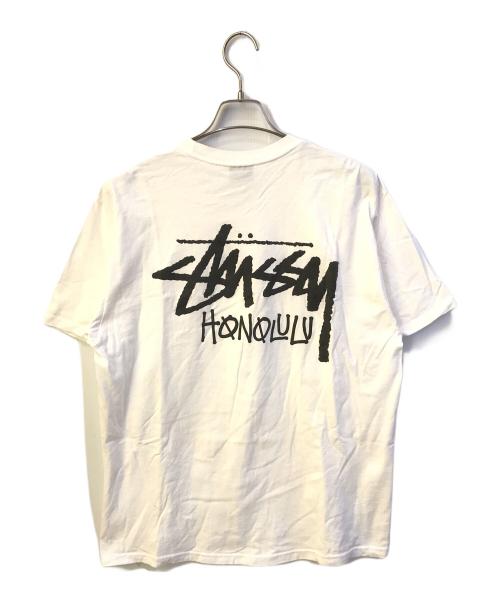 stussy（ステューシー）stussy (ステューシー) HONOLULU Tシャツ ホワイト サイズ:Ｌの古着・服飾アイテム