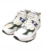 NEW BALANCEニューバランス）の古着「ローカットスニーカー　U992GB」｜アイボリー×グリーン