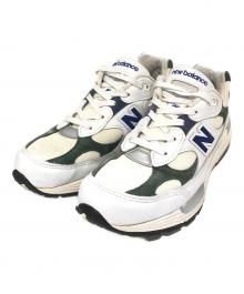 NEW BALANCE（ニューバランス）の古着「ローカットスニーカー　U992GB」｜アイボリー×グリーン