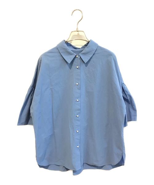 SHIPS（シップス）SHIPS (シップス) パールモチーフミニサッカーシャツ　311-62-0280 スカイブルー サイズ:表記無しの古着・服飾アイテム