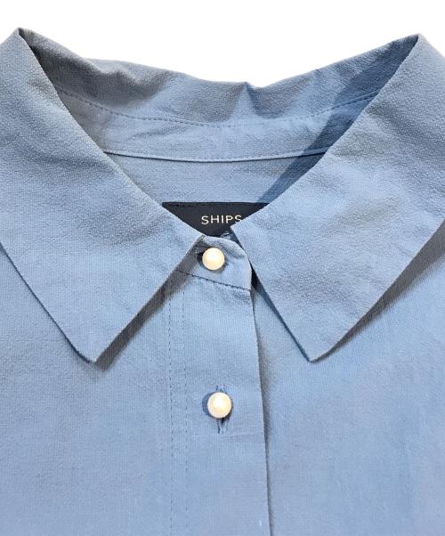 SHIPS（シップス）SHIPS (シップス) パールモチーフミニサッカーシャツ　311-62-0280 スカイブルー サイズ:表記無しの古着・服飾アイテム