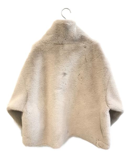 BARNEYS NEWYORK（バーニーズ・ニューヨーク）BARNEYS NEWYORK (バーニーズ・ニューヨーク) フェイクファーショートブルゾン　2212232 ベージュ サイズ:Ｆの古着・服飾アイテム