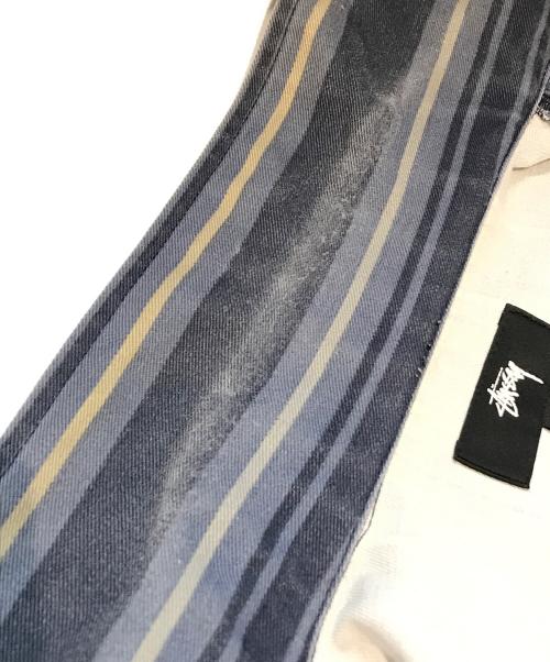 stussy（ステューシー）stussy (ステューシー) Mix Stripe Zip Up Work　1110168 ネイビー サイズ:Ｓの古着・服飾アイテム