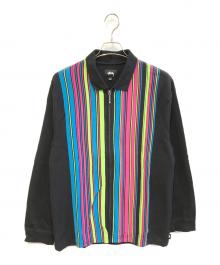 stussy（ステューシー）の古着「Simon Longsleeve Zip Polo　1140114」｜マルチカラー