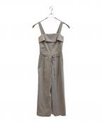 Apuweiser-richeアプワイザーリッシェ）の古着「ベア切り替えロンパース24278571」｜グレー