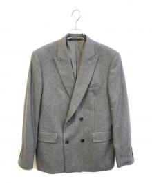 LACOSTE（ラコステ）の古着「ダブルブレスト ウール＆カシミヤジャケット」｜グレー