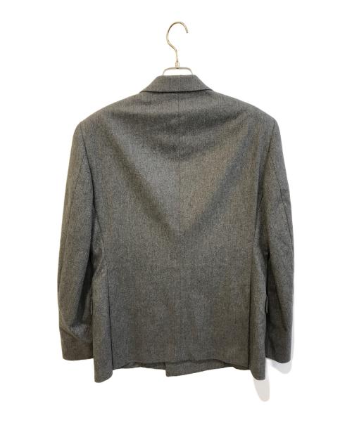 LACOSTE（ラコステ）LACOSTE (ラコステ) ダブルブレスト ウール＆カシミヤジャケット グレー サイズ:50の古着・服飾アイテム